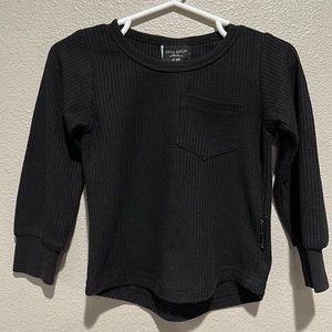 Little bipsy waffle long sleeve top size: 12-18 months